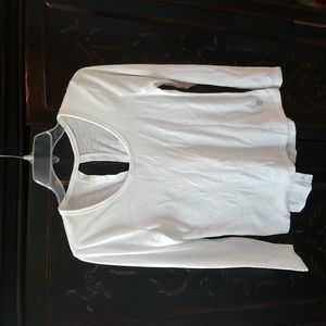 Balance Collection Long Sleeve White Top Designed in Los Angeles Size XS